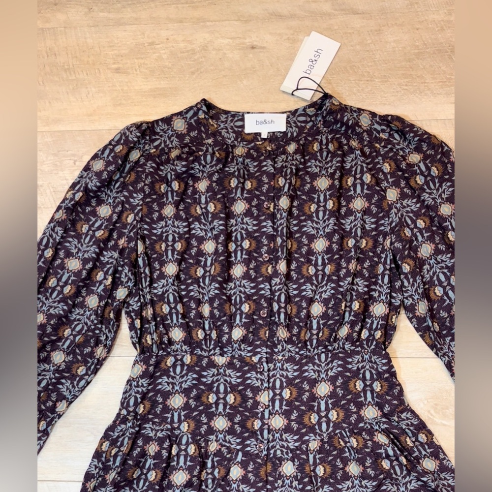 NWT BA & SH Tracy Viscose Front Button Dress Size 2 - Picture 6 of 11